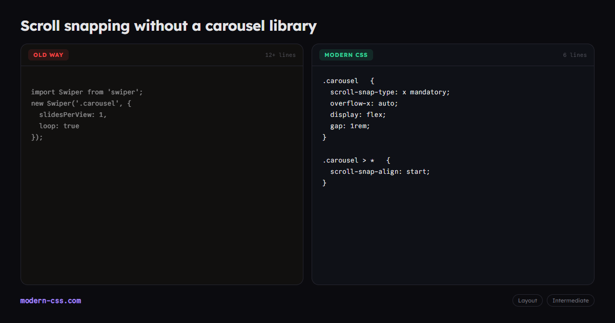 Scroll Type CSS Scroll Snap: scroll-snap-type and scroll-snap-align